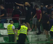 FOTO Sepsi - Dinamo, fanii dinamoviști - evacuaţi cu gaze lacrimogene!