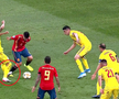 ROMÂNIA - SPANIA / FOTO „Tricolorii” au contestat decizia, dar a fost penalty clar! Deac l-a faultat în careu pe Ceballos