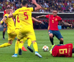 ROMÂNIA - SPANIA / FOTO „Tricolorii” au contestat decizia, dar a fost penalty clar! Deac l-a faultat în careu pe Ceballos