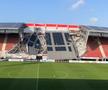 FOTO Acoperișul stadionului lui AZ Alkmaar s-a prăbușit!