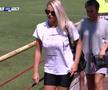 FOTO Blonda care a zăpăcit spectatorii la Sportul Snagov - FC Argeș » Ce și-a scris pe tricou :)