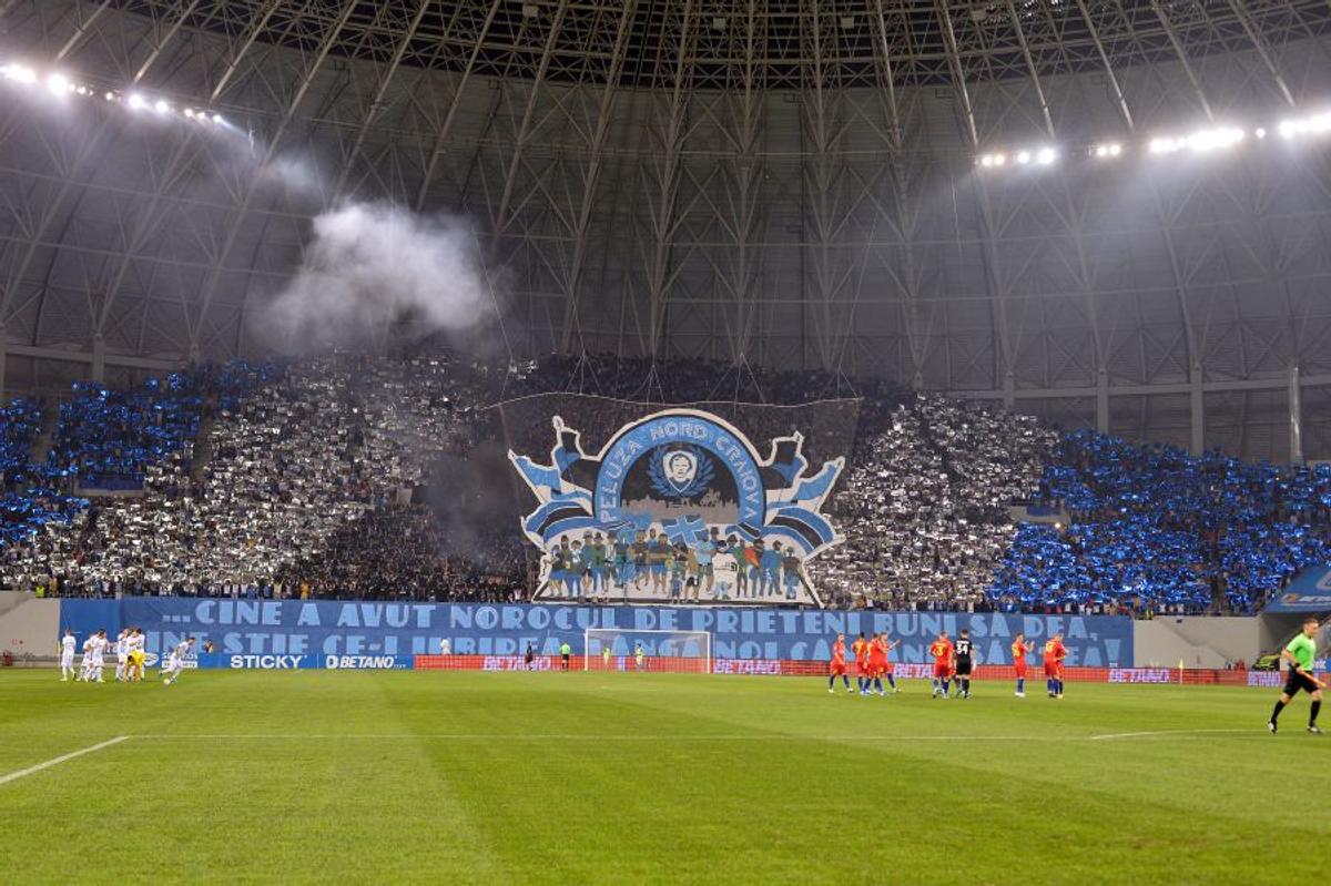 CRAIOVA - FCSB 0-1 // GALERIE FOTO + VIDEO Scenografie spectaculoasă a oltenilor, pe muzica lui Beethoven