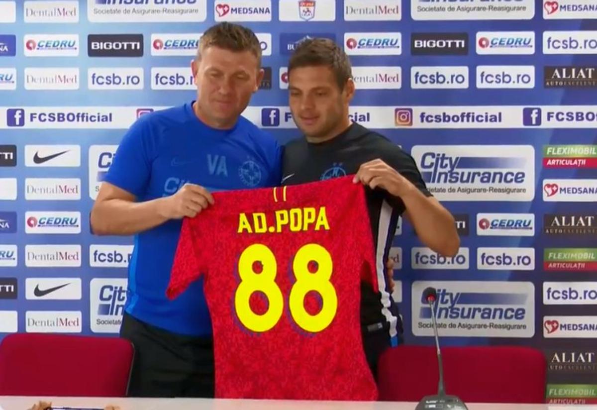 FOTO Adi Popa, prezentat la FCSB