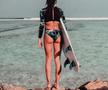 FOTO Sirena Ludovica Robaudo » E pasionată de surfing și se dă cu placa în cele mai exotice locuri de pe glob