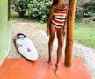 FOTO Sirena Ludovica Robaudo » E pasionată de surfing și se dă cu placa în cele mai exotice locuri de pe glob