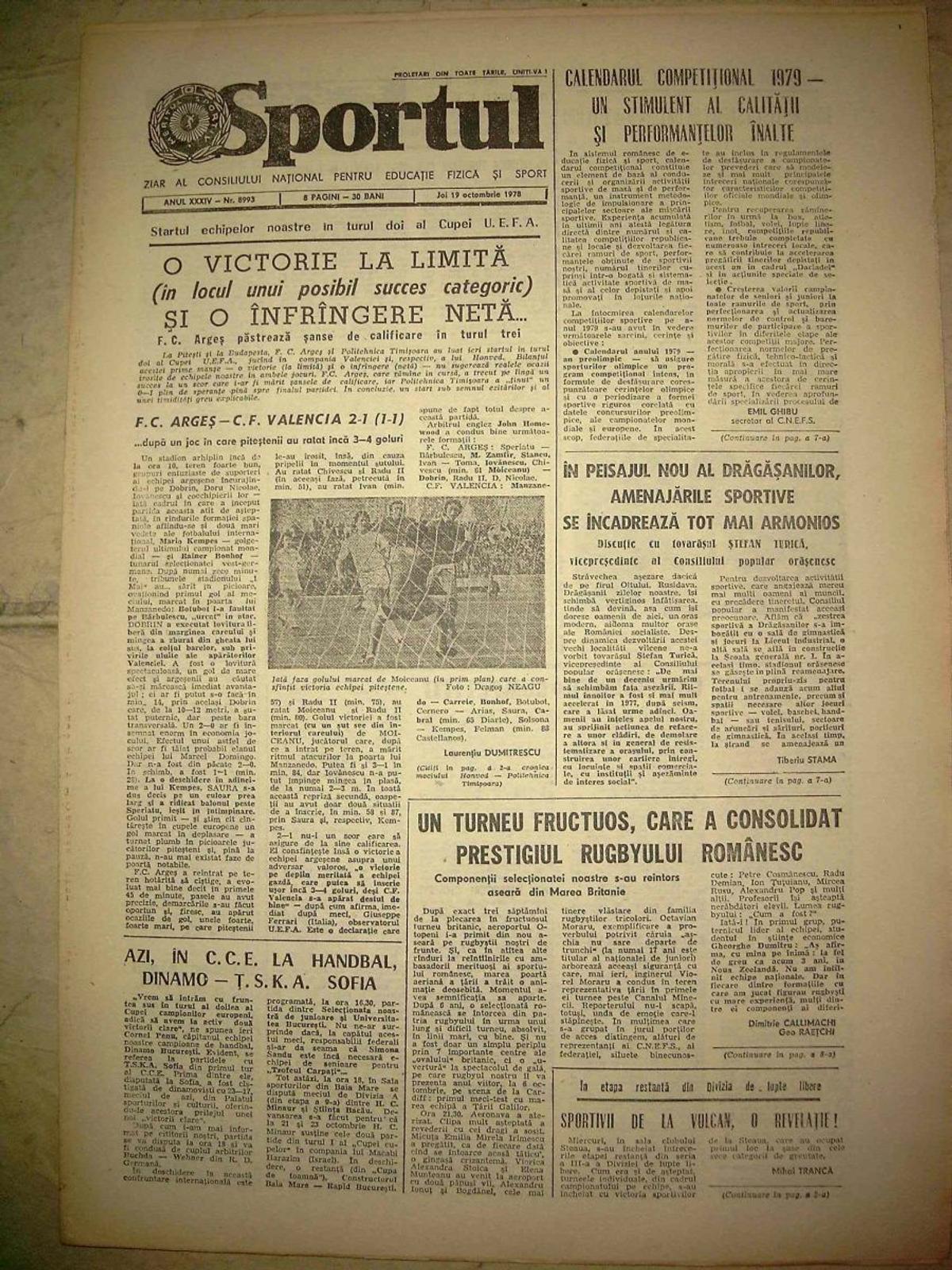 Retro GSP // VIDEO + FOTO » Ziua în care Kempes s-a înclinat în fața lui Dobrin