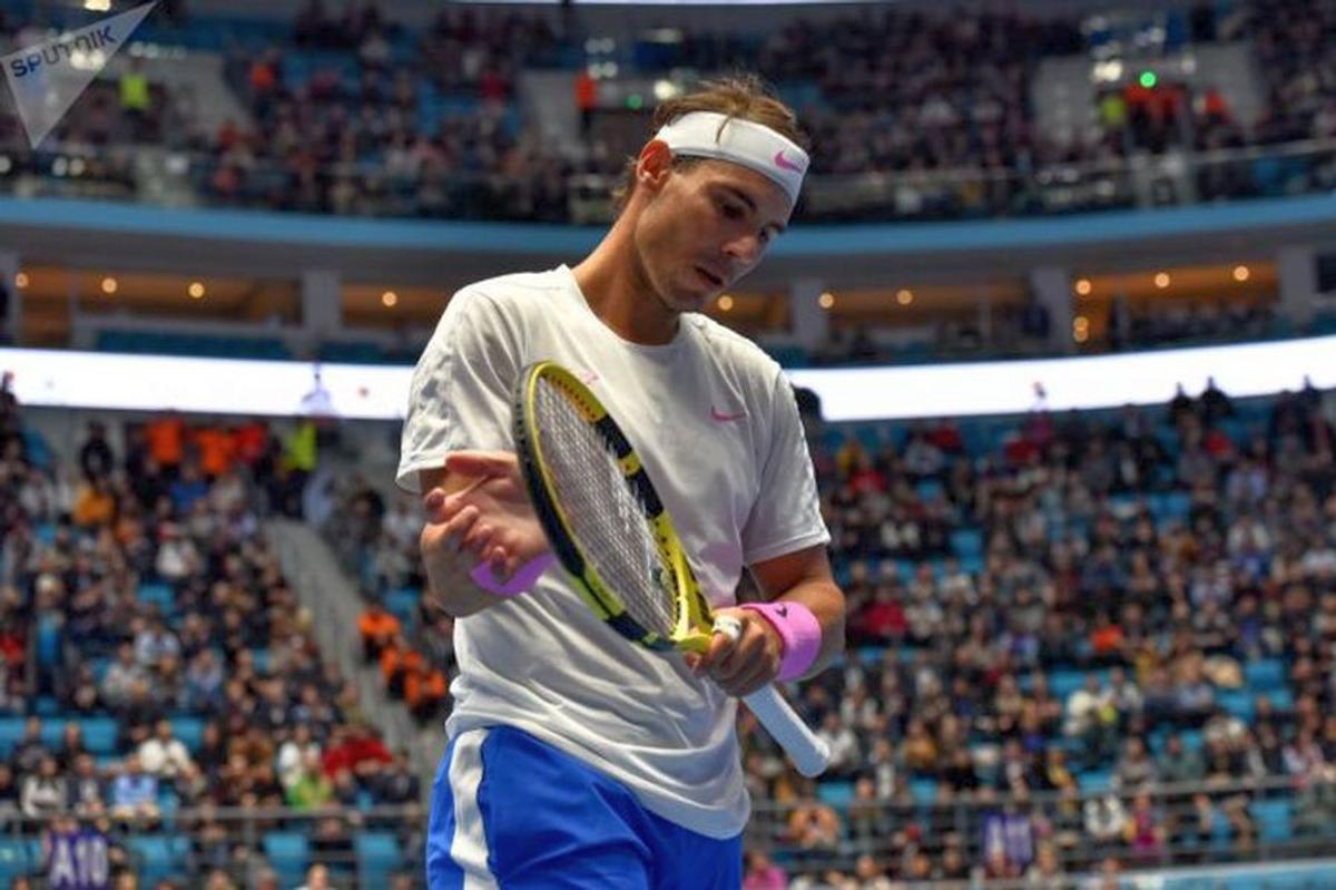 VIDEO Dinamovistul Ivan Pesic a urmărit live supermeciul Djokovic - Nadal » Primii doi jucători ai lumii au făcut SHOW în Kazahstan