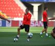 SLAVIA PRAGA - CFR CLUJ // Nicolae Stanciu și colegii săi au făcut antrenamentul oficial înaintea duelului cu CFR Cluj: „Suporterii ne împing de la spate”
