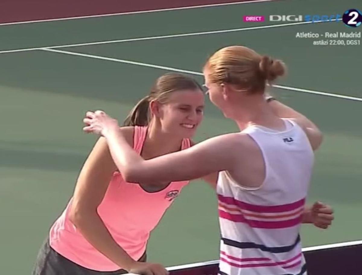 SORANA - CÎRSTEA - ALISON VAN UYTVANCK // VIDEO + FOTO Sealed with a kiss! Van Uytvanck, sărut cu iubita sa după victoria în fața Soranei Cîrstea