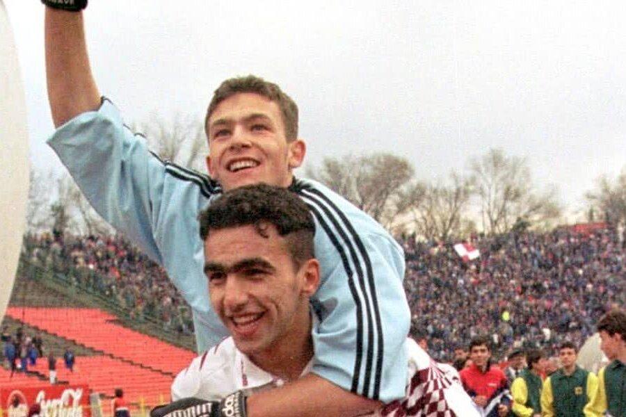 Lobonț și Adi Iencsi, campioni cu Rapid, foto: GSP „Ții cu Dinamo sau Rapid?” » Răspunsul lui Lobonț + Cum îl „bastona” Mircea Lucescu: „Ne dădea și niște chei extraordinare”