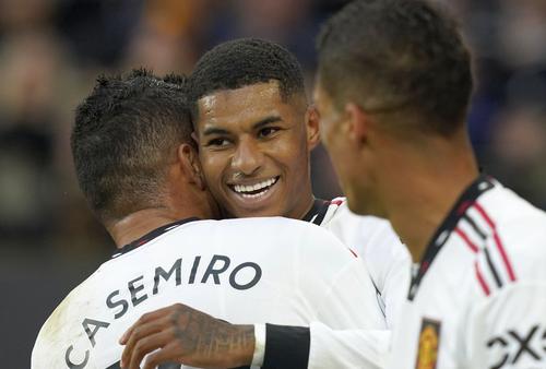 Marcus Rashford (24 de ani), atacantul lui Manchester United, a început pe banca de rezerve ultimul meci de Premier League, 1-0 cu Wolves/ foto Imago Images