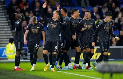 Arsenal, victorie pe terenul lui Brighton, în ultimul meci din 2022 pentru „tunari”» Cum arată clasamentul din Premier League