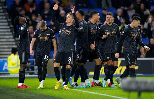 Arsenal, victorie pe terenul lui Brighton, în ultimul meci din 2022 pentru „tunari”» Cum arată clasamentul din Premier League