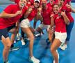 Novak Djokovic alături de echipa Serbiei
Foto: Instagram