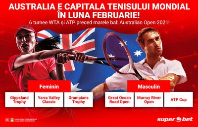 Pregătește-te pentru o lună de tenis de cel mai înalt nivel! Toate numele grele s-au mutat în Australia! Tu pe cine pariezi?