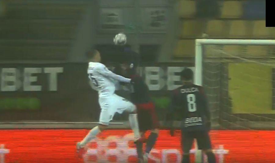 FOTO: Captură @TV Telekom Sport VIDEO + FOTO Radu Petrescu, două decizii la limită în Chindia - CFR Cluj, ambele în favoarea campioanei! Reacția lui Mihai Stoica