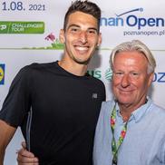 Victor Cornea, alături de marele Bjorn Borg /  Sursă foto: Instagram@victorcornea