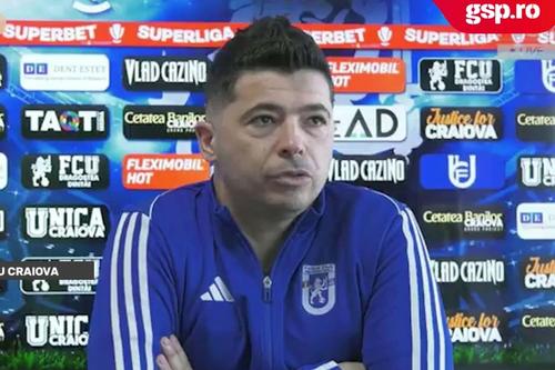 Giovanni Costantino, antrenorul de la FCU Craiova, a susținut conferința de presă premergătoare meciului cu Dinamo în limba română.