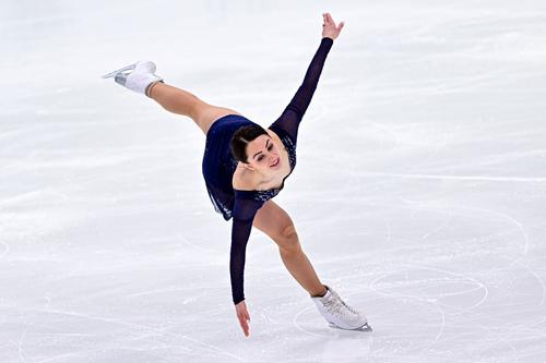 Julia Sauter evoluând în programul liber la Campionatele Europene Foto: Imago