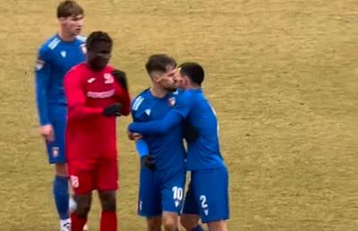 Scene reprobabile! Fostul campion din Liga 1 a sărit la bătaie în meciul amical cu CS Dinamo