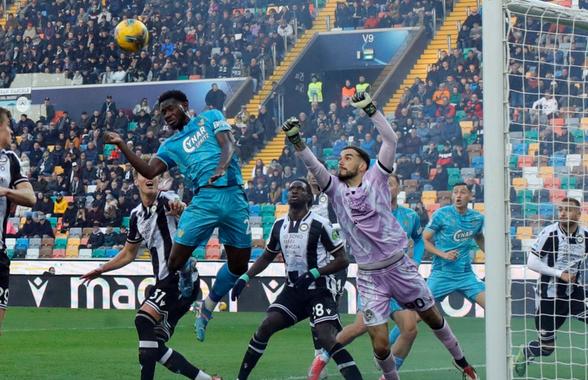 Răzvan Sava, din nou titular la Udinese! Ce notă a primit românul