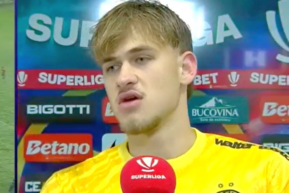 Matei Popa a debutat la FCSB cu un „clean sheet” și a dat declarația serii: „I-am zis să stea aproape de ambulanță”