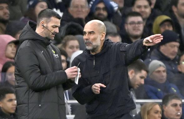Faza reclamată de Pep Guardiola în Tottenham - Manchester City: „Dacă un fundaș îi face asta unui atacant, este penalty”