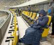 „Yeti” Stoichiță, înfruntând zăpada și gerul la „oficială” la meciul FCSB - Csikszereda