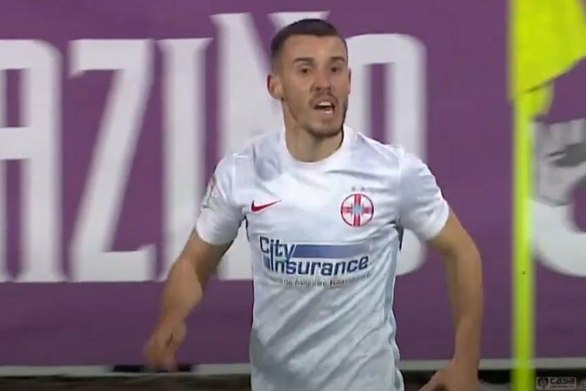 Răzvan Oaidă, FCSB // foto: captură YouTube @ Telekom Sport