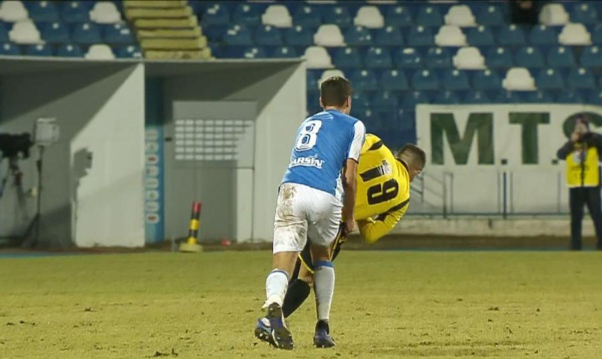 Dublă eliminare în Poli Iași - FC Voluntari / FOTO: Captură @Look Sport