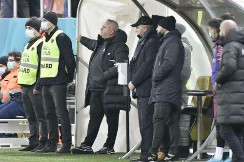 Mihai Iosif, pe tunel, în finalul meciului dintre Rapid și Dinamo // foto: Cristi Preda - GSP