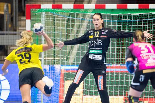 Evelina Eriksson, în poarta celor de la Vipers în Liga Campionilor // foto: Imago Images