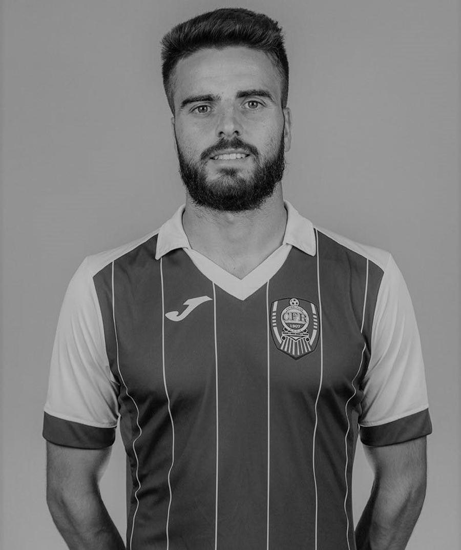Foto: Facebook @CFR Cluj Pelayo Novo, fost jucător la CFR Cluj a murit, călcat de tren, în Spania