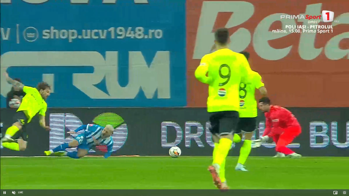 Penalty cerut de Craiova în meciul cu Farul, la duelul Mitriță - Bălașa