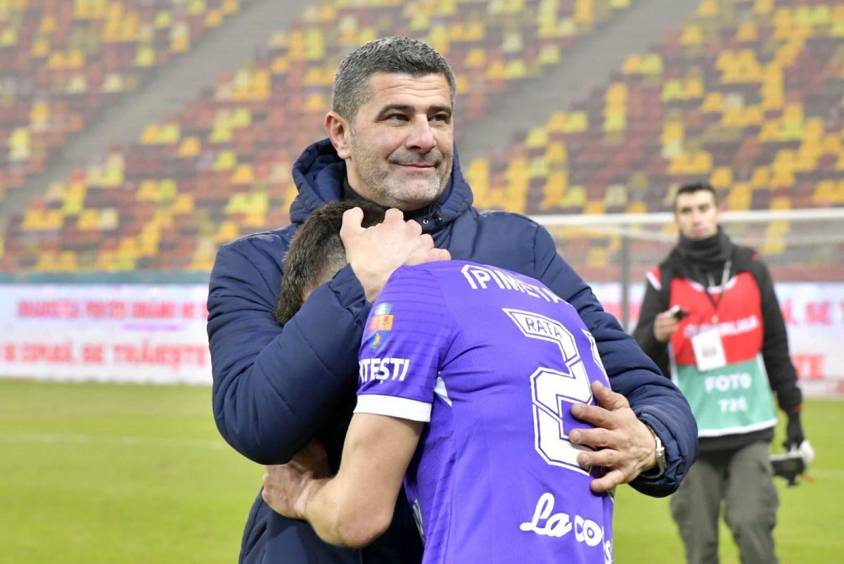 Cum a celebrat FC Argeș calificarea în play-off: sărbătoare în alb și violet pe Arena Națională