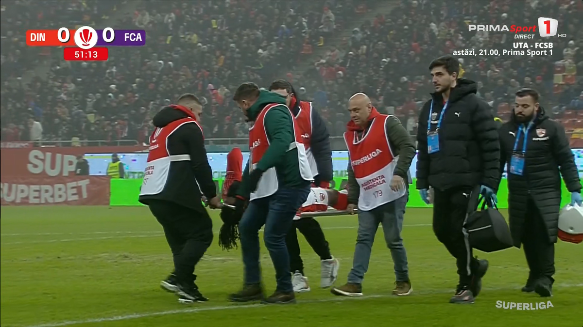 Mamoudou Karamoko s-a accidentat în Dinamo - FC Argeș