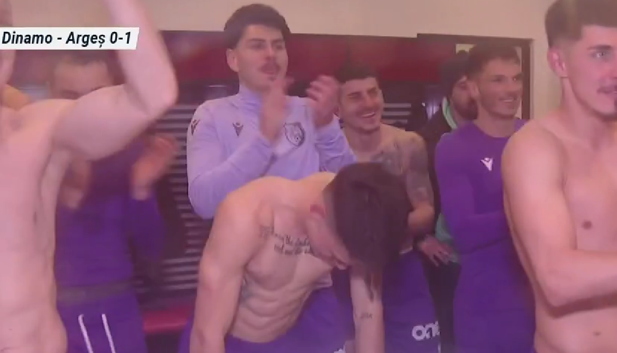 Cum s-a negociat prima în vestiarul lui FC Argeș după victoria cu Dinamo