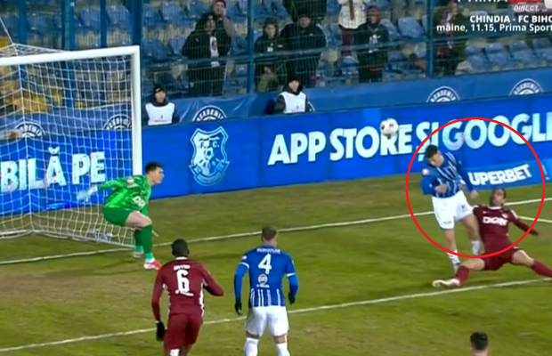 De ce nu s-a dat penalty la ultima fază din Farul - CFR Cluj » Avem imaginea care nu s-a văzut la TV