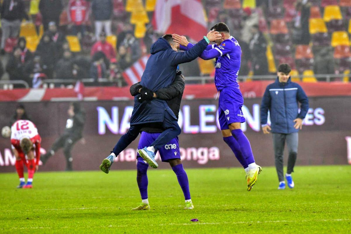 Cum a celebrat FC Argeș calificarea în play-off: sărbătoare în alb și violet pe Arena Națională