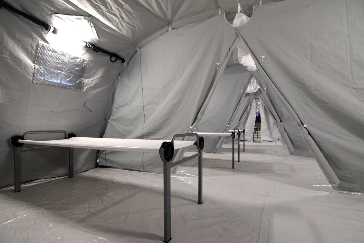 VIDEO Armata a intrat pe stadion la Constanța » Arena, transformată de urgență în spital modular pentru COVID-19