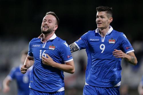 Fabio Wolfinger și Yanik Frick la echipa națională din Liechtenstein FOTO Imago