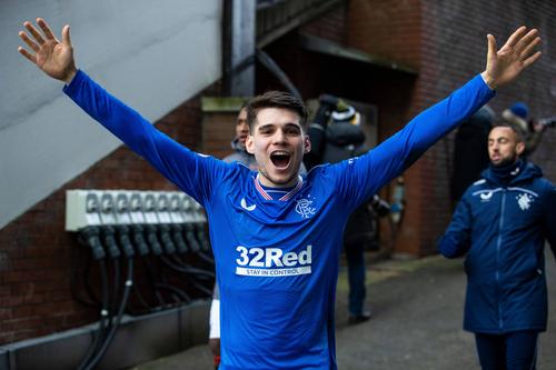 Ianis Hagi (22 de ani), campion cu Rangers FOTO Imago