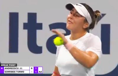 Moment tensionat cu Bianca Andreescu, în „sfertul” de la WTA Miami: „Serios?! Nu am primit în viața mea așa ceva”