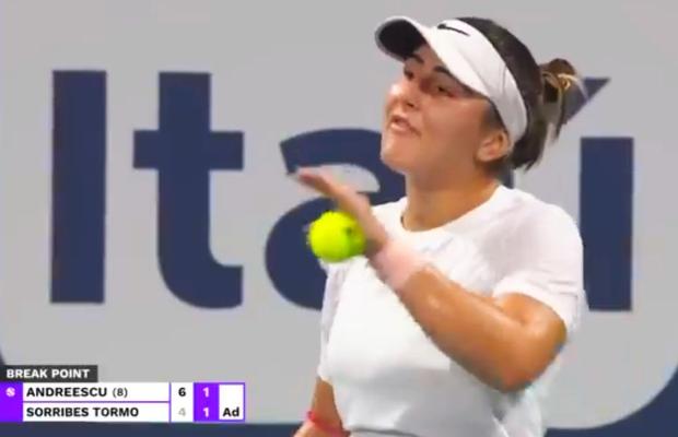 Moment tensionat cu Bianca Andreescu, în „sfertul” de la WTA Miami: „Serios?! Nu am primit în viața mea așa ceva”