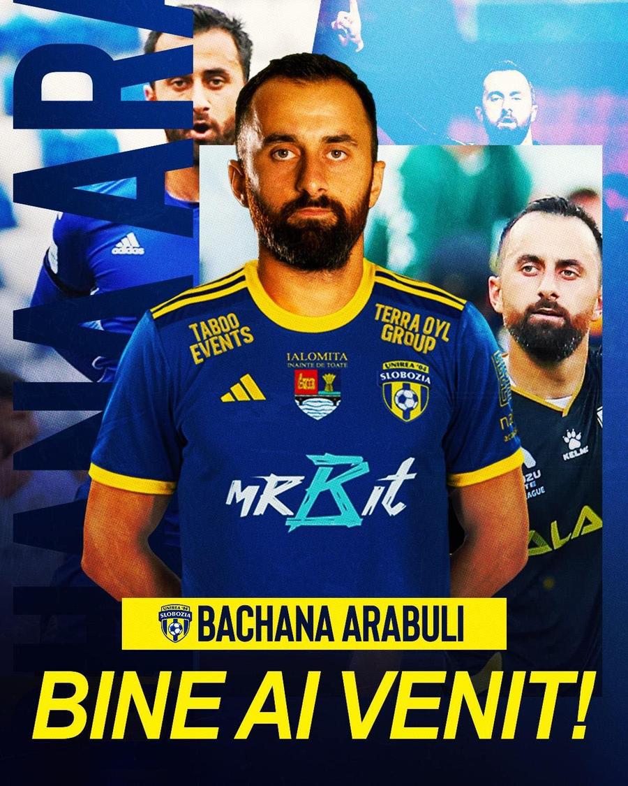 Sursă foto: Facebook Unirea Slobozia Atacantul campion în Georgia a fost prezentat oficial în Superliga: „Mult succes în tricoul nostru!”