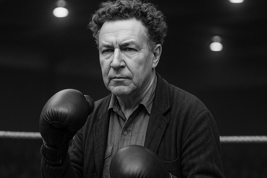 Cum ar fi arătat Robert Graves in ringul de box - fotografie generată de AI Declarat mort în bătălia de pe Somme, un scriitor genial, cu 8 copii, a supraviețuit bullyingului prin sport: „Așa rămâi lucid în haos. La fel e și cu poezia”