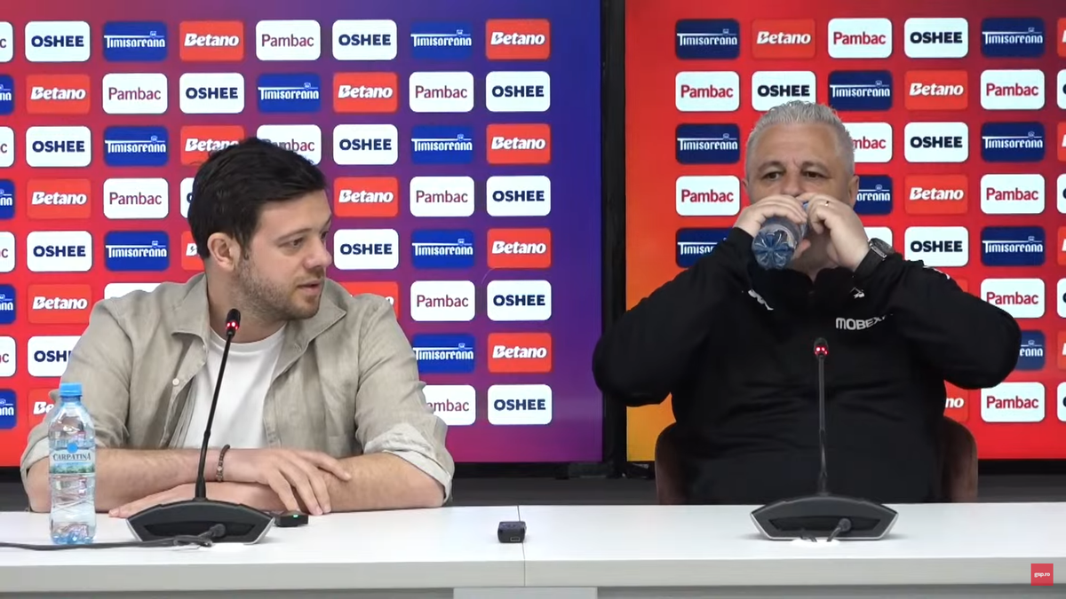 Victor Angelescu a intervenit la conferința de presă susținută de Marius Șumudică