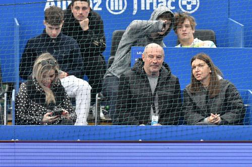 Simona Halep în tribună la Țiriac Open Foto: Cristi Preda