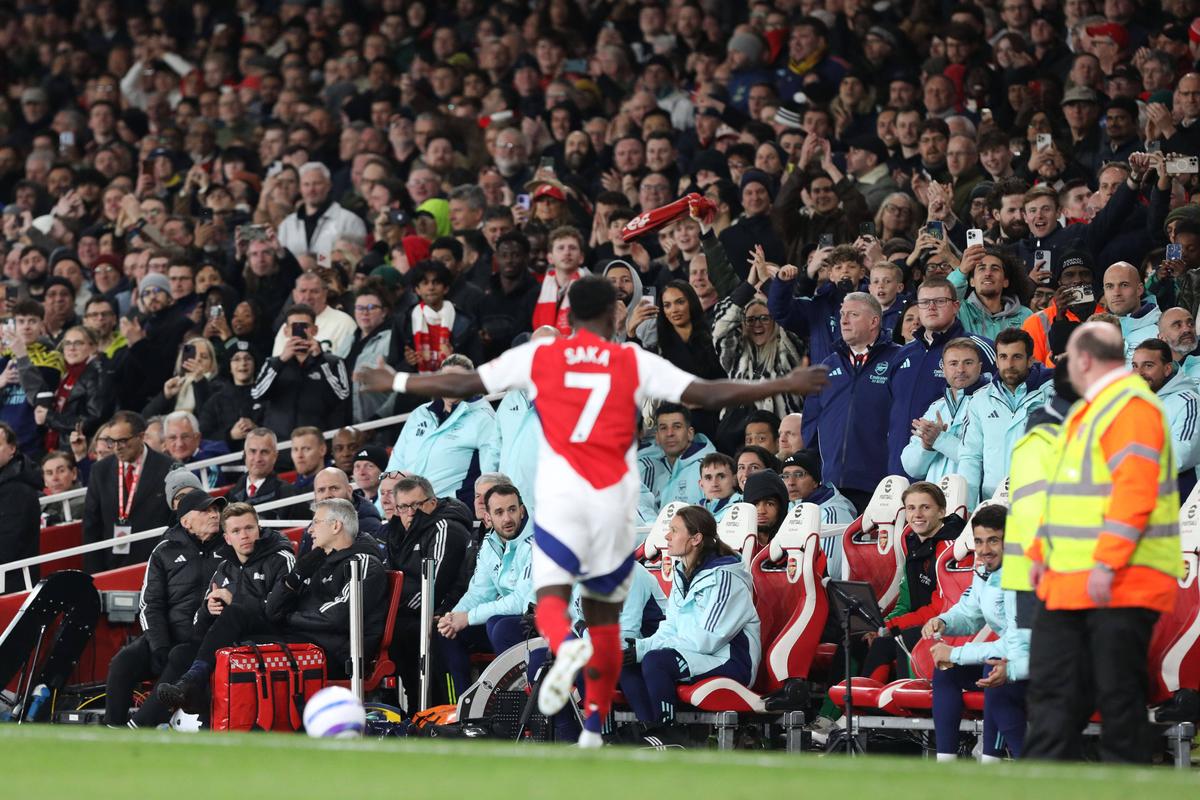 Arsenal - Fulham, runda 30 din Premier League, 1 aprilie // foto: Imago Images