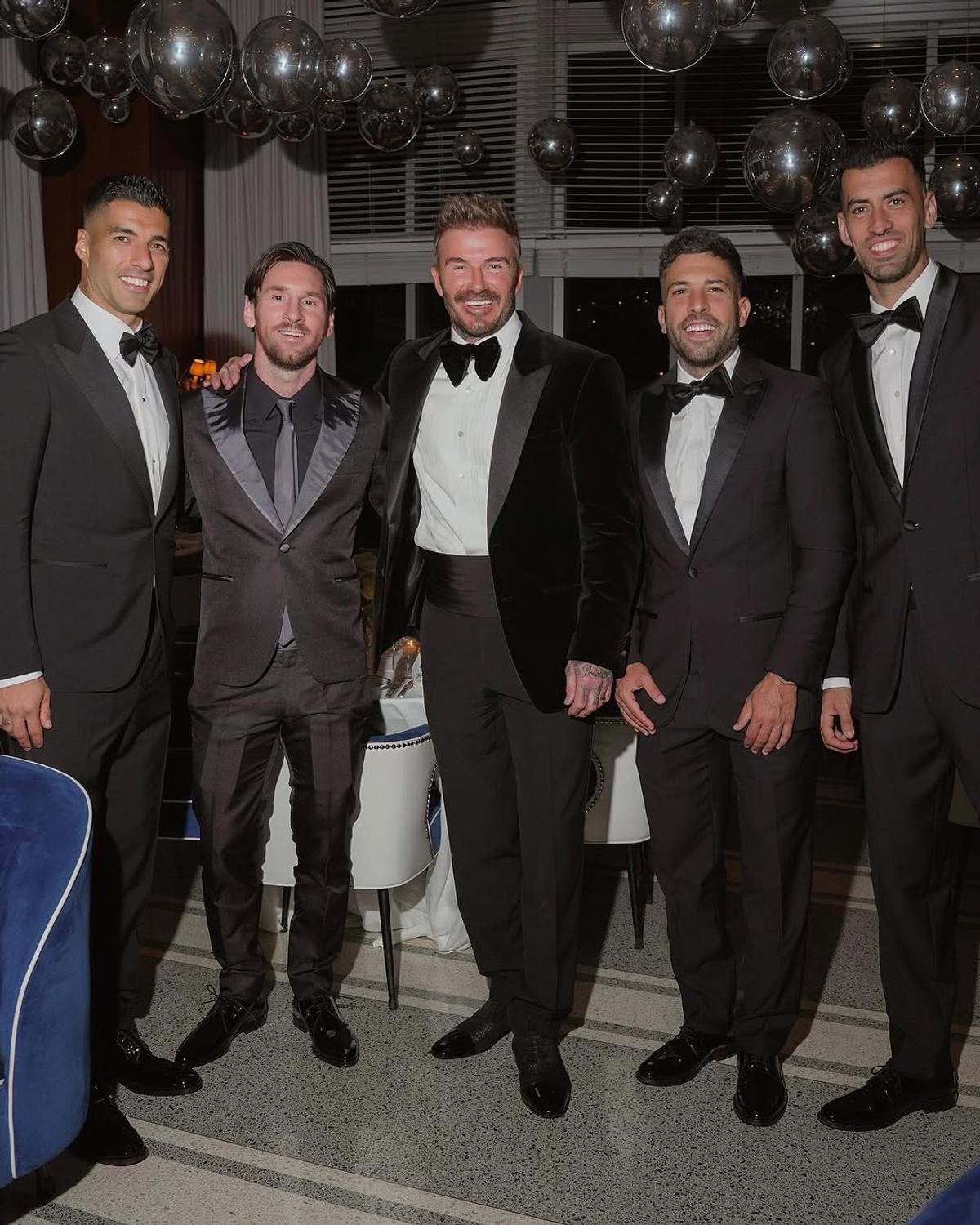 Singura româncă prezentă la petrecerea de 50 de ani a lui David Beckham + Cum și-a făcut apariția Leo Messi